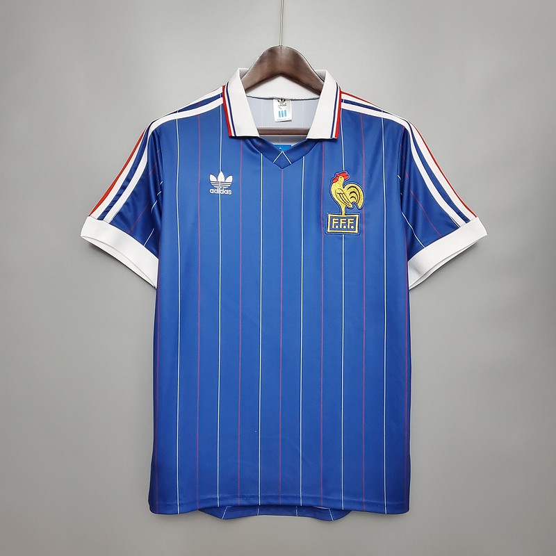 Áo Thun Bóng Đá Đội Tuyển Pháp 1982 Pháp 1982 Phong Cách Retro