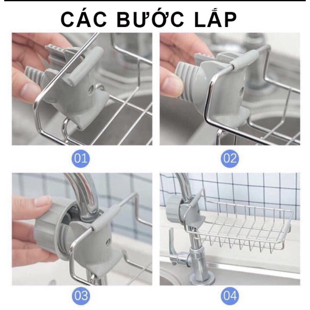 KHAY INOX GẮN VÒI RỬA BÁT
