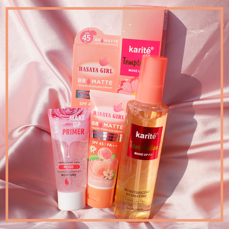 Bộ mỹ phẩm trang điểm 3 món đầy đủ(Kem cách ly Trong suốt+kem BB+Xịt khoáng khoá nền giữ lớp tang điểm) KB-3JT-A01