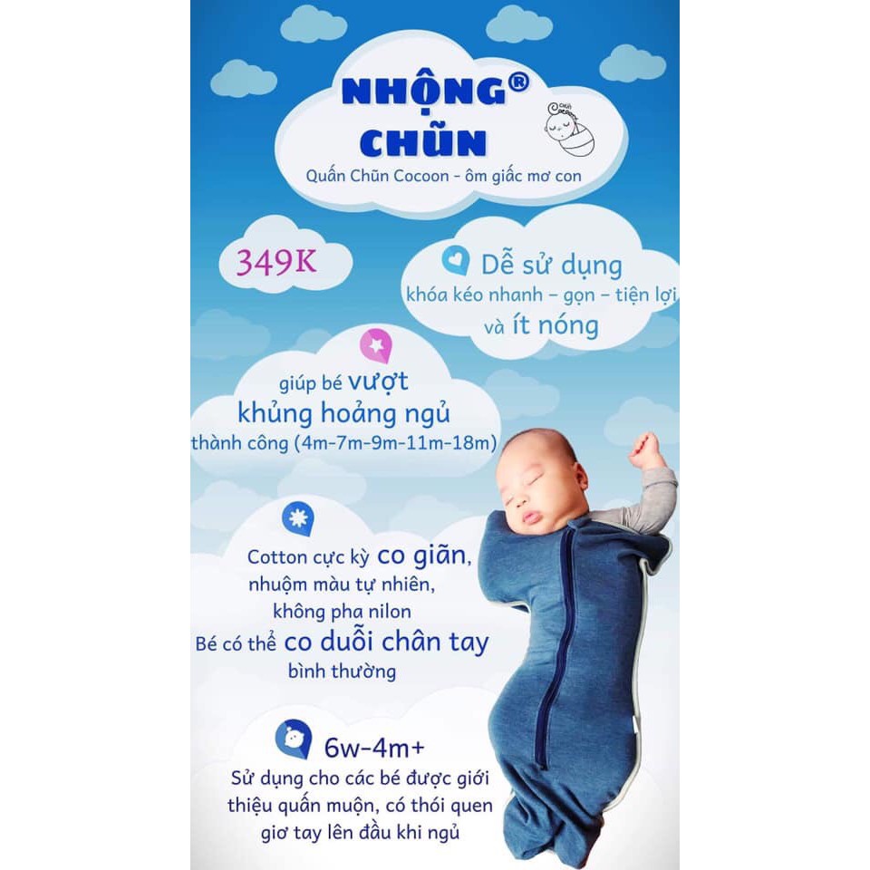 Nhộng Chũn Cocoon cho bé chính hãng