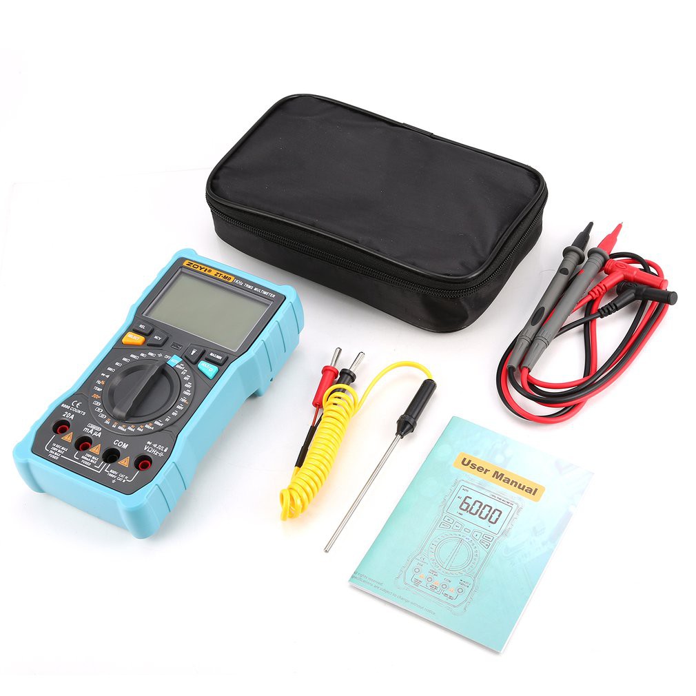 Đồng Hồ Đo Điện Vạn Năng Tự Động Zotek Zoyi Zt-M0, Đo Điện, Đo Nhiệt Độ Bh 12 Tháng