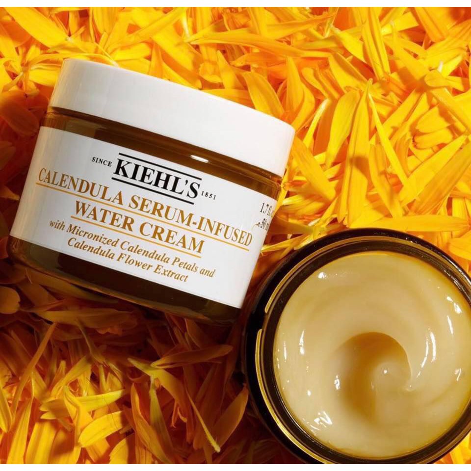 [Tăng kèm băng đô rửa mặt] Kiehl’s / Kem dưỡng hoa cúc Kiehls Calendula Serum-Infuse Water Cream