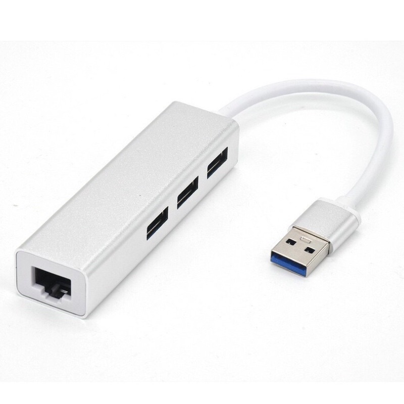 USB To Lan⚡Cáp Chuyển USB 3.0 Sang Lan Tốc Độ 10/100 Mbps Gigabit ✨ Tích Hợp 3 Công USB 3.0 Tiện Lợi Chất Lượng