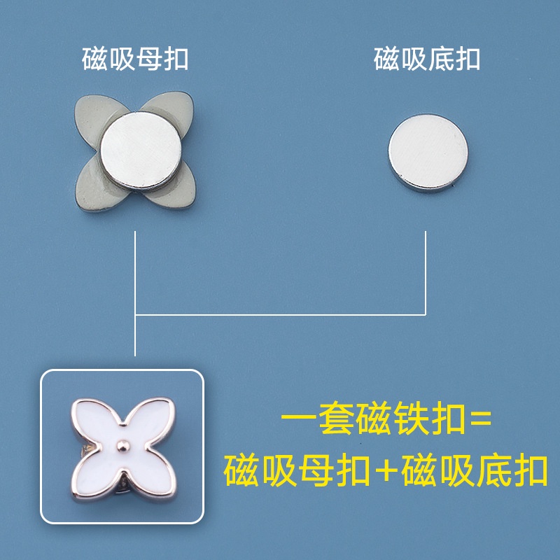 Nút Áo Sơ Mi Nam Châm Cài Áo Không Cần May Cài Nút Chống Chói