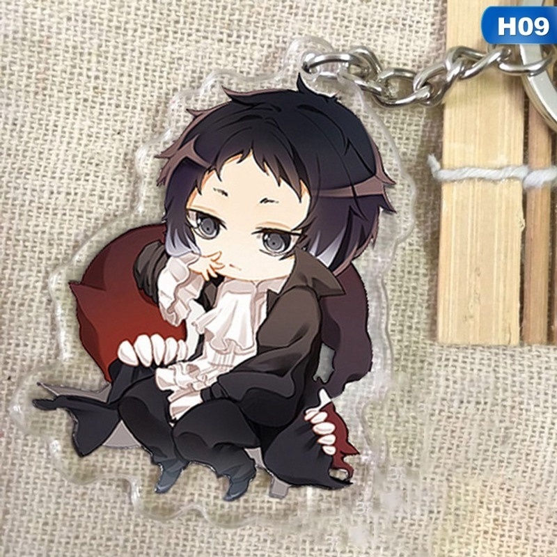 Móc khóa acrylic họa tiết anime Bungou Stray dễ thương