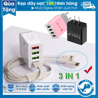 Bộ 2 Cáp Sạc và Củ Sạc Đa Năng T-rex Full Các Dòng Điện Thoại Cao Cấp