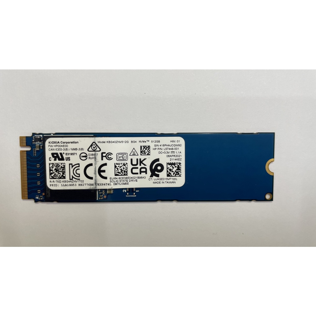 SSD Kioxia BG4 512G M.2 2280 NVME - KBG40ZNV512G