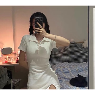 ĐẦM BODY CỔ POLO LEN GÂN