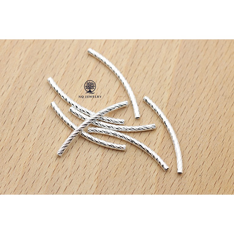 Charm bạc hình ống xoắn - NQ Jewelry