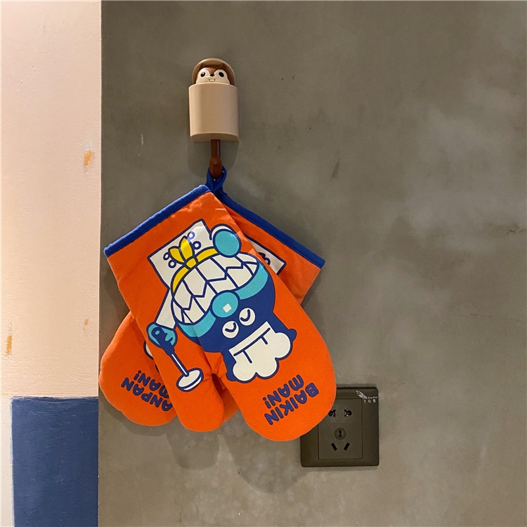 Găng Tay Cách Nhiệt Chống Bỏng Họa Tiết Anpanman Dễ Thương Xinh Xắn