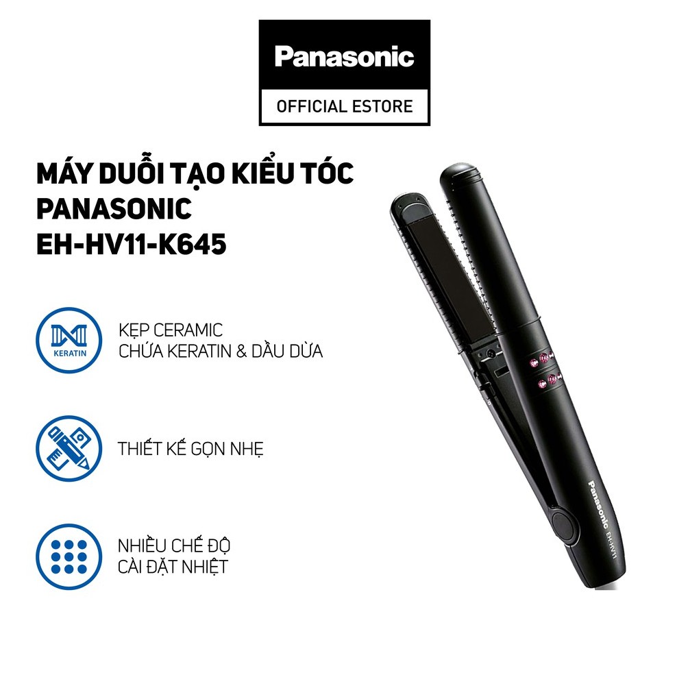 Máy Duỗi Tạo Kiểu Tóc Panasonic EH-HV11 - Bảo Hành 12 Tháng - Hàng Chính Hãng