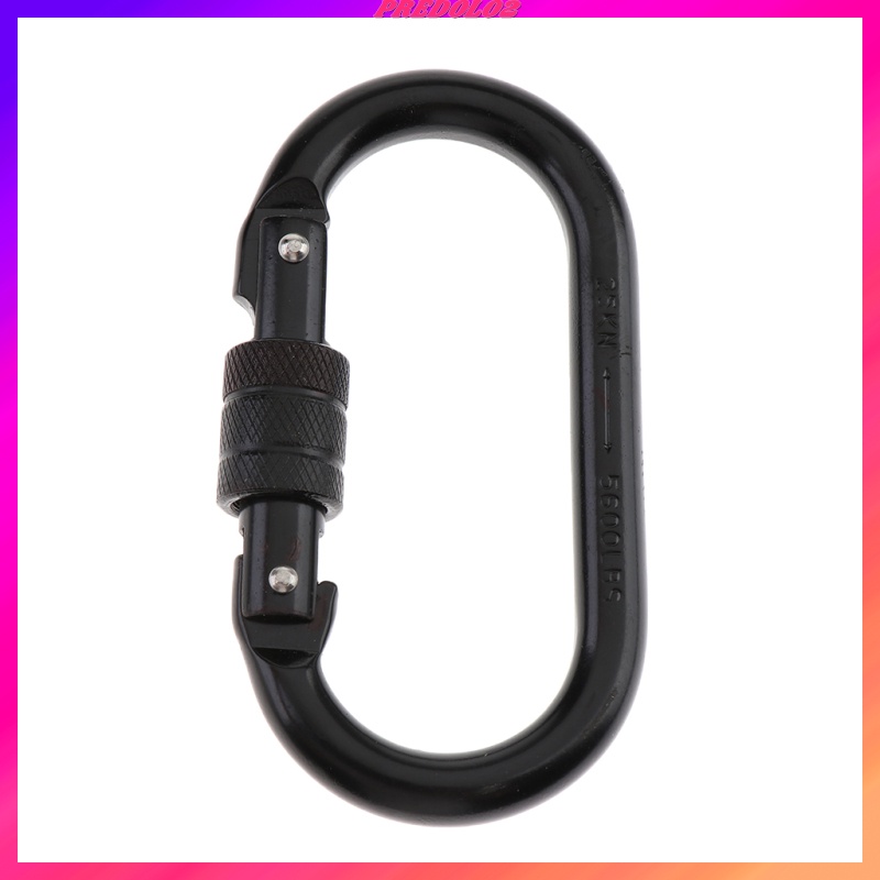 [BigSale] O-Shaped Climbing Screwgate Carabiner For Climbing Hammock Rappelling 25KN