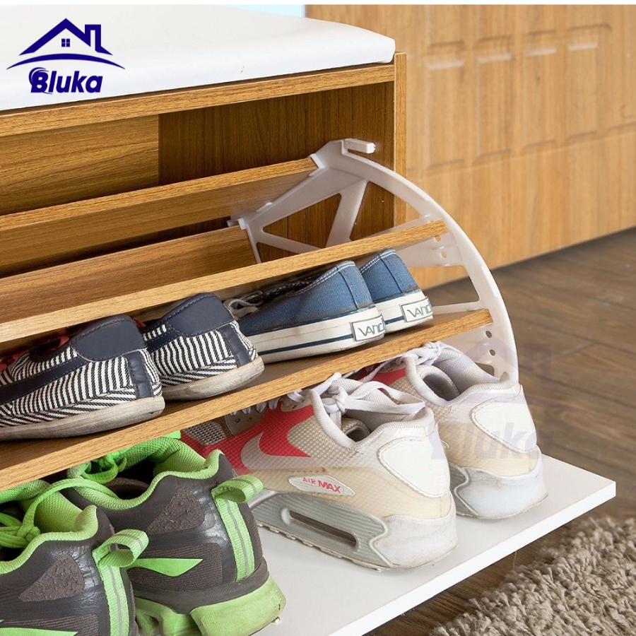 Bản lề tủ giày thông minh 2 ngăn nhựa ABS_Đã bao gồm phụ kiện ốc
