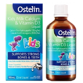 Ostelin Canxi&Vitamin D3 dạng nước bổ sung Canxi&Vitamin 90ml