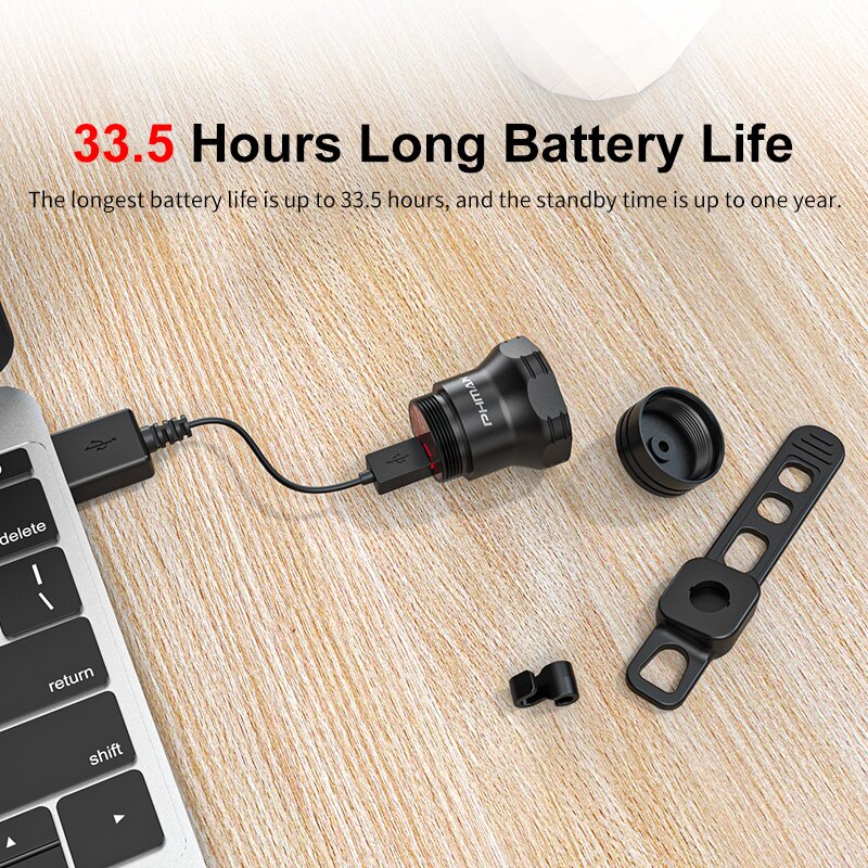 Đèn gắn yên xe đạp X-TIGER tự động tắt/mở thông minh chống thấm nước có thể sạc lại USB