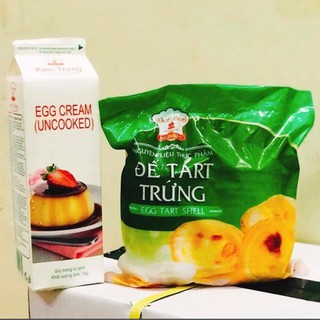 Combo tart trứng(bao gồm 30 đế bánh tart+kem trứng)ship hỏa tốc grap,now