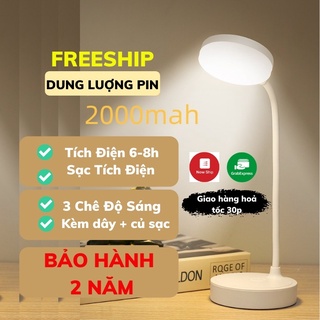 Đèn Học Để Bàn Tích Điện Chống Cận 3 Chế Độ Sáng Cảm Ứng Thông Minh Đèn