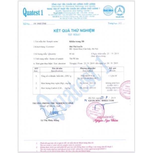 Khẩu trang y tế 3D cao cấp xuất Hàn kháng khuẩn, chống bụi mịn PM2.5,  PM10 gói 6c | BigBuy360 - bigbuy360.vn