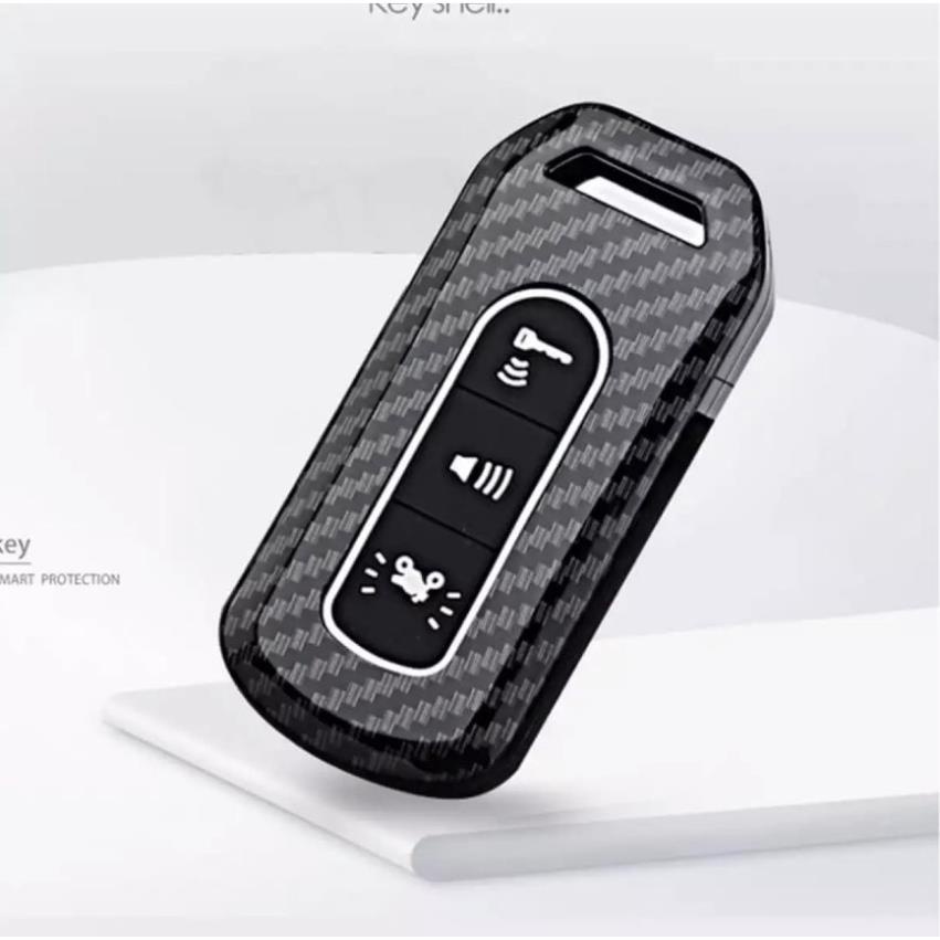 Bọc Chìa Khóa Smartkey SH và Sh mode  ( 3 nút ) Ốp Carbon