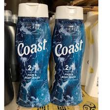 Sữa tắm gội Coast Hair & Body Wash Classic Pacific Force Scent 532 ml của Mỹ