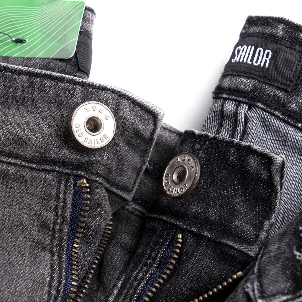 Quần Jean Nam Rách Gối OLD SAILOR Chất Jean Co Giãn Ôm Sát Phong Cách Basic Hàn Quốc