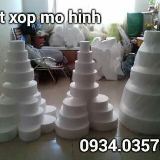 cắt xốp làm bánh giả đủ size cao 10