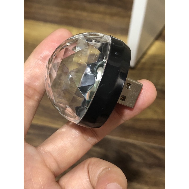 Đèn Led Vũ Trường Mini Cổng USB nhiều màu cảm ứng theo nhạc siêu sáng lung linh hát karaoke lãng mạn ánh sáng sập sình