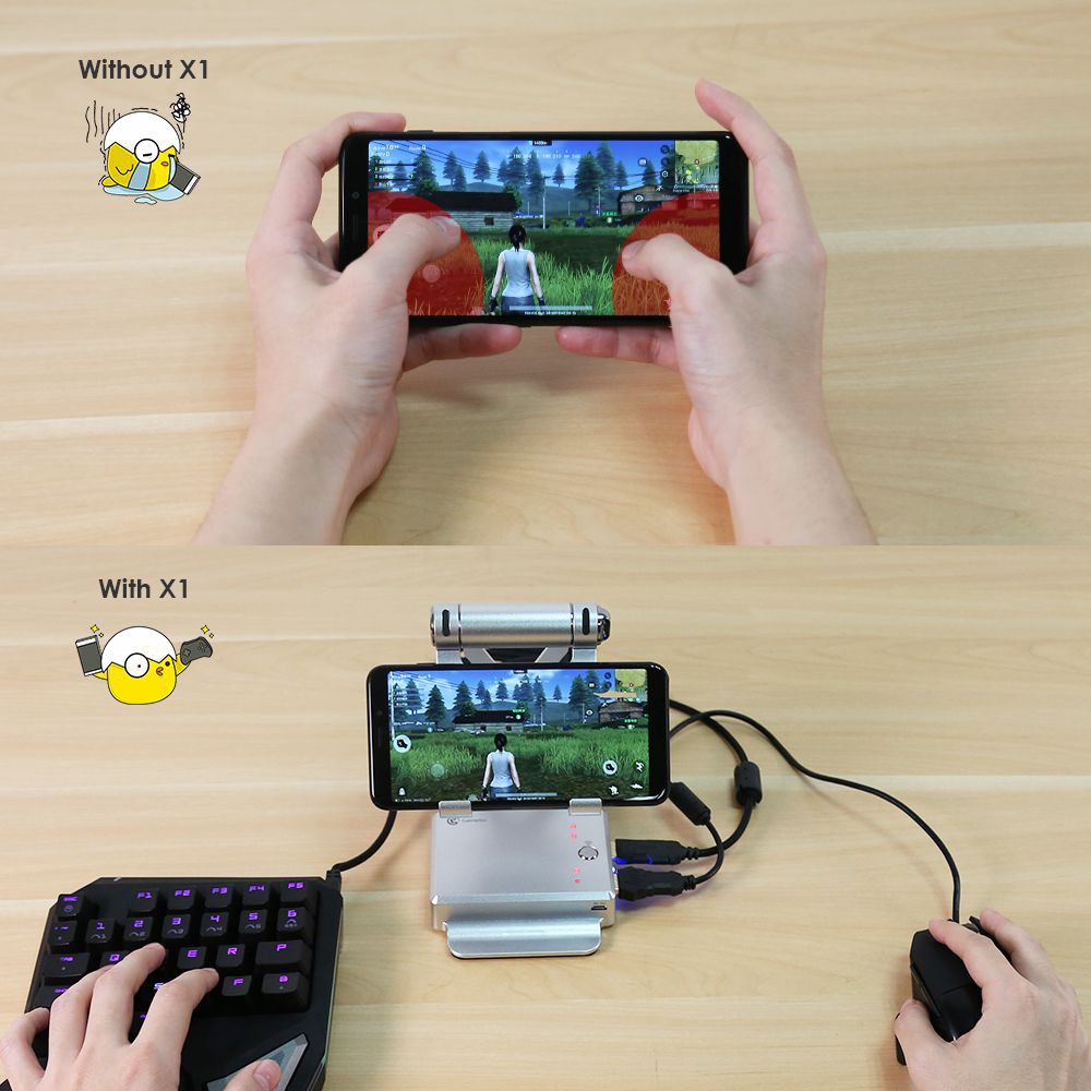 Gamesir X1 Battle dock bộ chuyển đổi chơi game PUBG Mobile | AoV | Mobile Legends | RoS | Knives Out | Free Fire