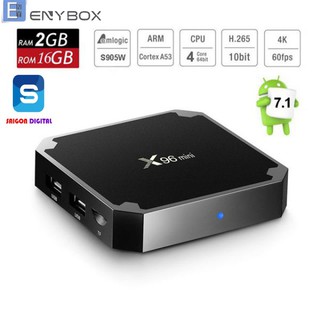 Android tivi box x96 mini - ram 2gb rom 16gb - chíp lõi tứ siêu mạnh