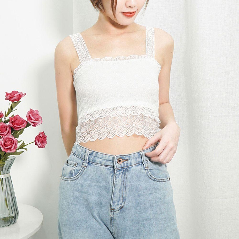BACK2LIFE Áo Lót Dạng Ống Phối Lưới Thoáng Khí Chống Chói Cho Nữ