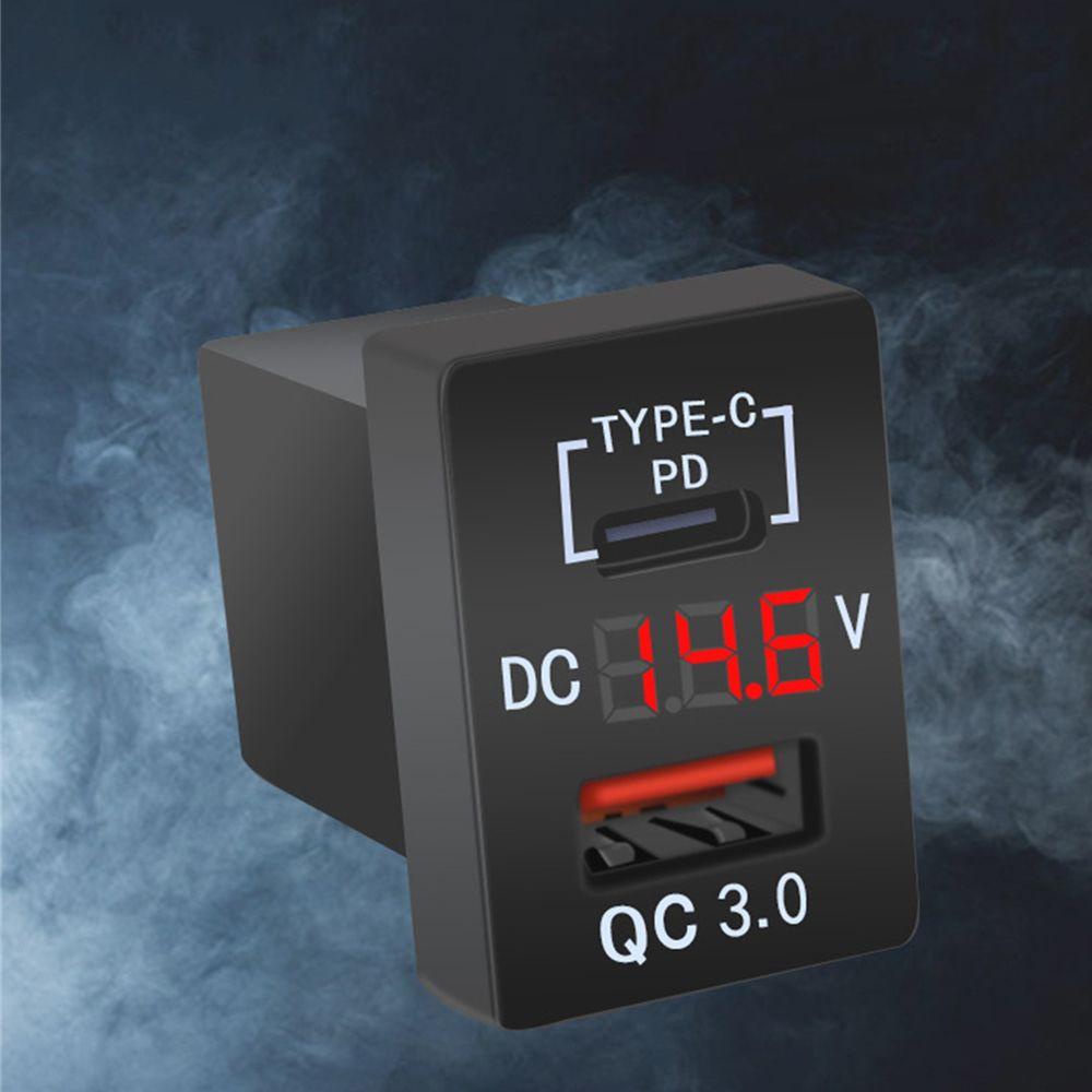 Tẩu Sạc Oto Đa Năng PD Type-C Có Đèn LED Kỹ Thuật Số