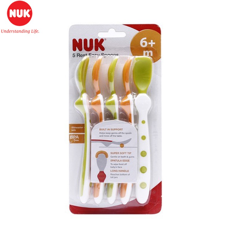 Bộ 5 thìa mềm ăn dặm NUK