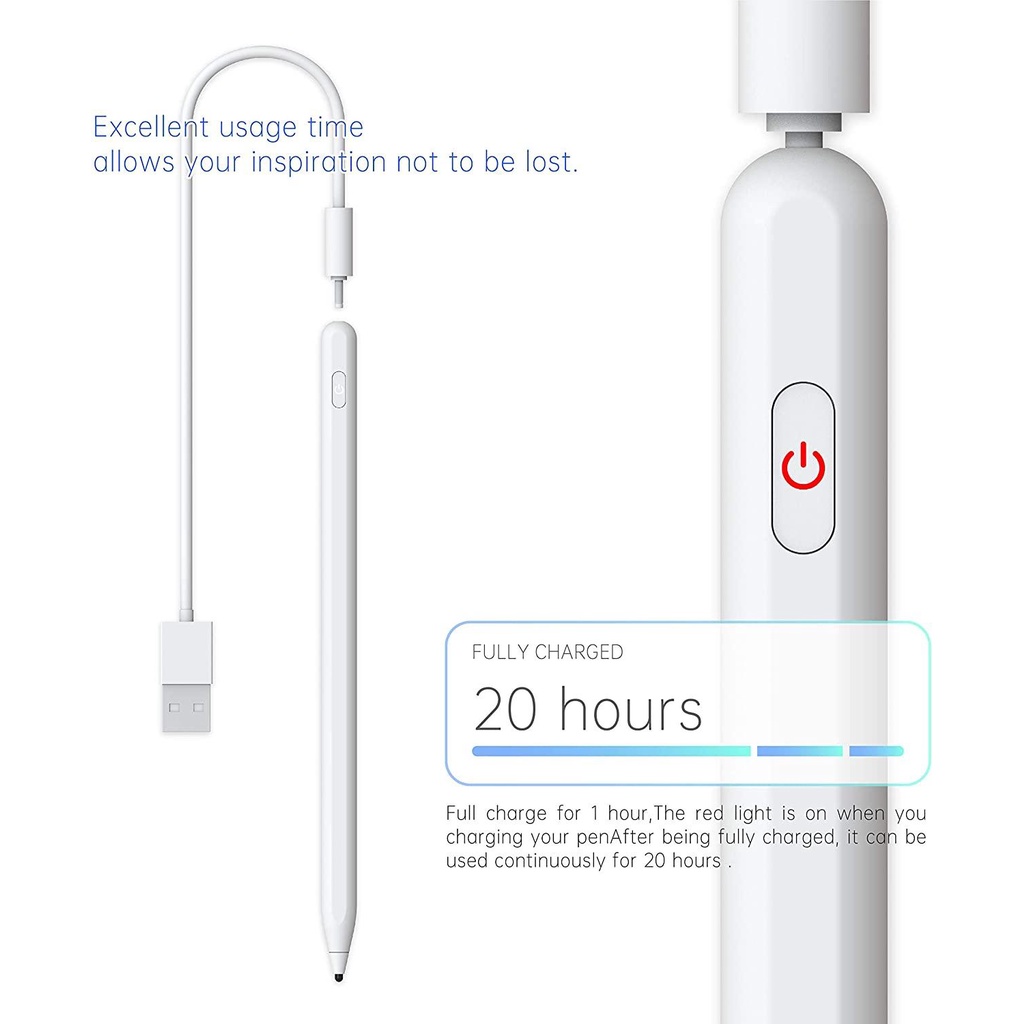 Bút Cảm Ứng Chuyên Dụng Cho iPad Air 2 Huawei Matepad 10.4 11 T10s M6 M5 Lite T5 Lenovo P11 Pro Xiaomi MiPad 5