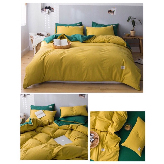 Bộ Chăn Ga Gối ❤️ cotton đũi hè cotton tici đủ size đệm dùng được hai mặt miễn phí bo chun Mượt Decor cao cấp chính hãng