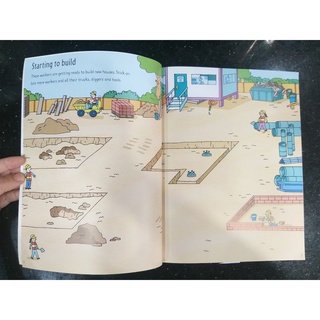 [Big Sale!] Dính dán - Usborne sticker book - Building Sites