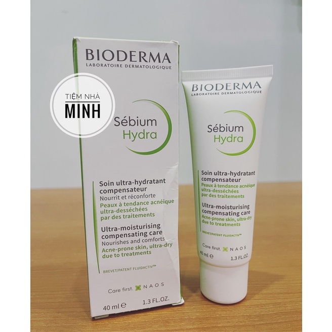 KEM DƯỠNG ẨM VÀ CẤP NƯỚC DÀNH CHO DA KHÔ BIODERMA 40ml - PHÁP (bill SÉC)