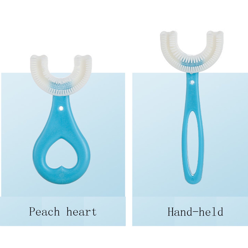 [Hàng mới về] Bàn chải đánh răng hình chữ U chất liệu silicon mềm cho bé