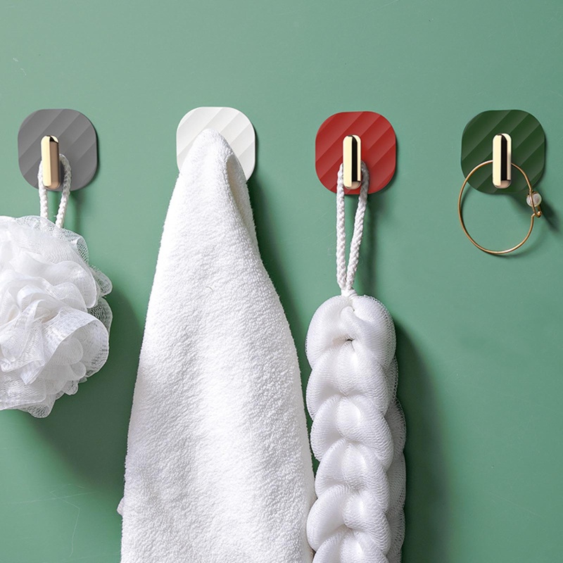 Set 4 Móc Treo Đồ Gắn Tường Chống Nước Cho Phòng Tắm Phòng Ngủ