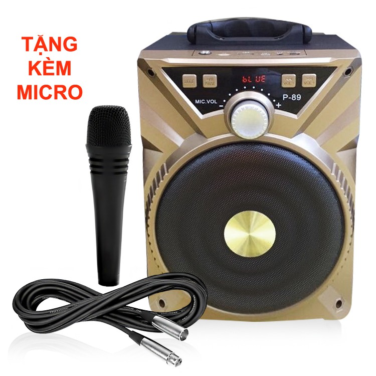 Loa Bluetooth Karaoke P88 Có Tặng Kèm Micro Để Hát