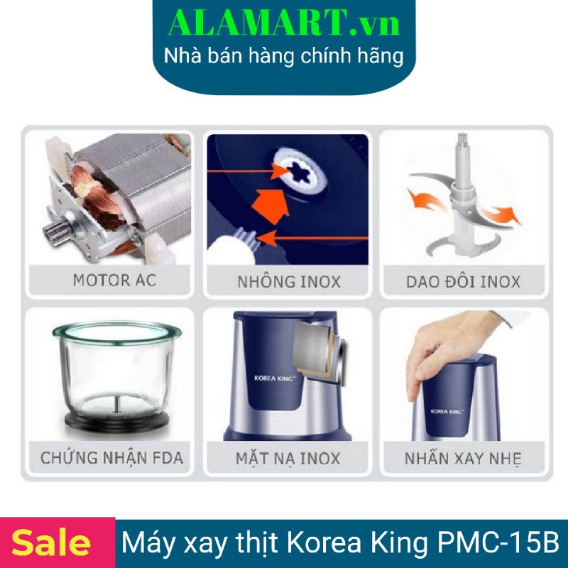 Máy Xay Thịt Korea King PMC-15B (1.5L)