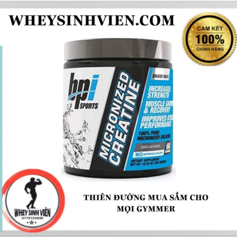 Thực Phẩm Bổ Sung BPI Micronized Creatine 300g Và 600g TẠI WHEY STORE SUPPCARE HANOISUPP WHEYSINHVIEN.COM