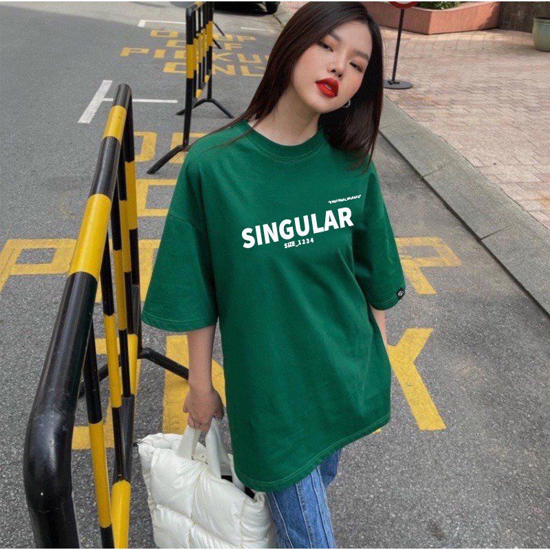 Áo thun ❤Có size❤ tay lỡ unisex ❤kèm ảnh thật %❤ Singular