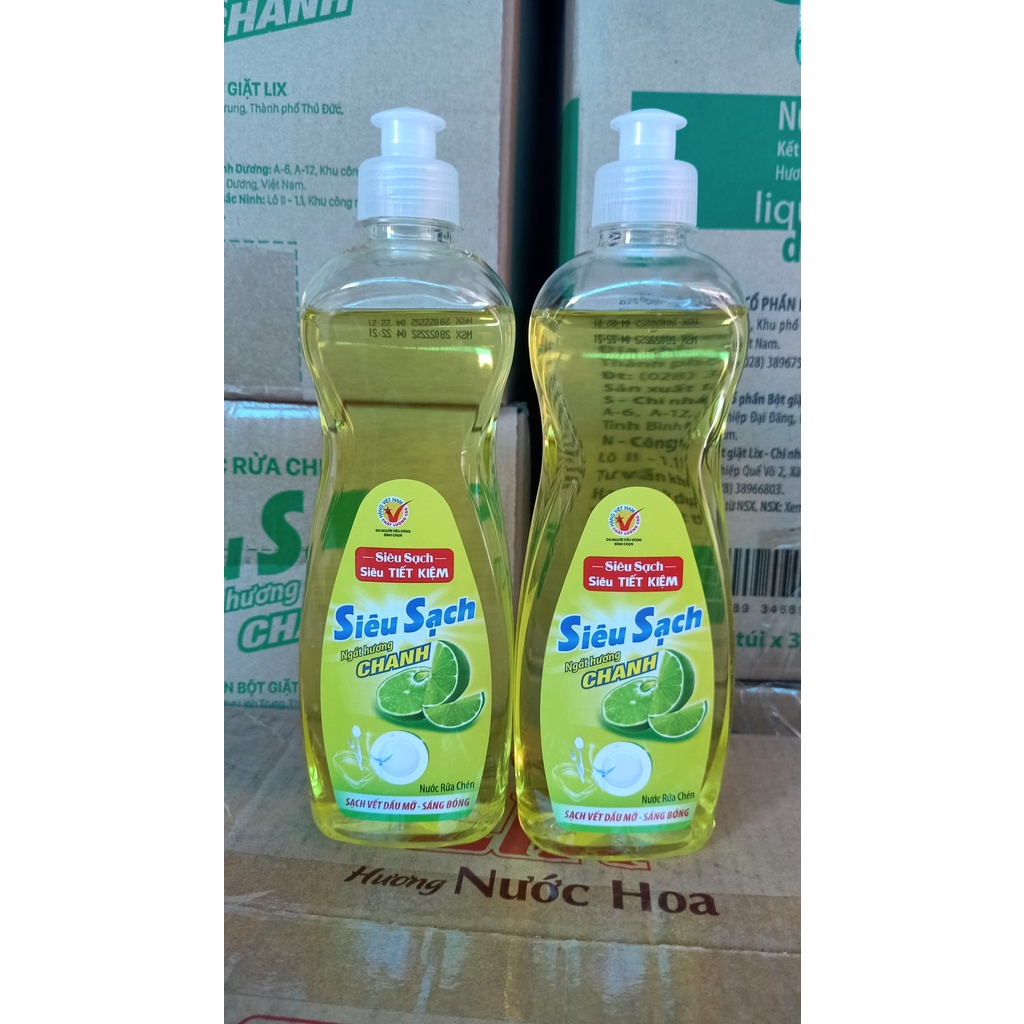 1 chai Nước Rửa Chén Siêu Sạch Chanh 400g