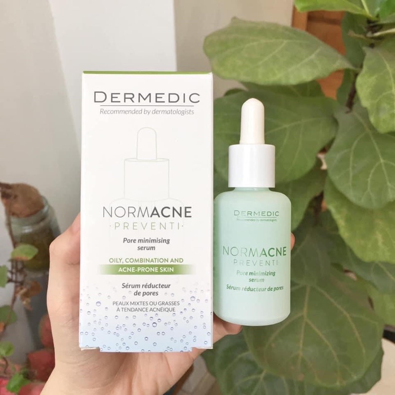 Serum Dưỡng Ẩm Se Khít Lỗ Chân Lông DERMEDIC NORMACNE Pore Minimizing Serum 30ml
