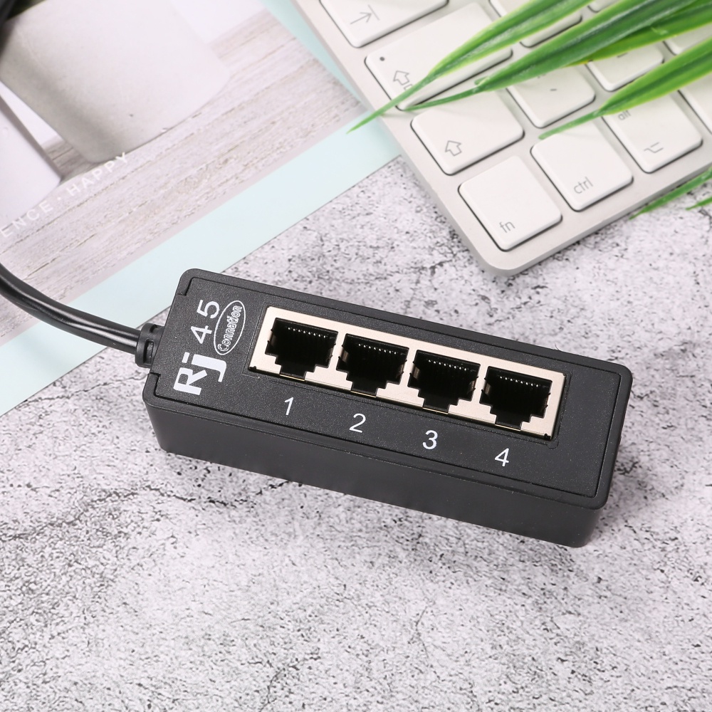Bộ chuyển đổi Mipan chia mạng Ethernet LAN RJ45 4 trong 1 với cáp nối mở rộng 1 đầu sang 4 cổng