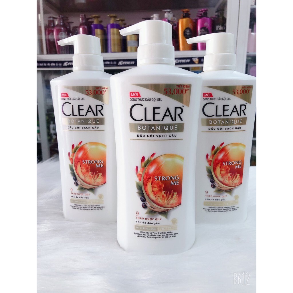 Dầu gội sạch gàu Clear Botanique 9 thảo dược quý 630g  HÀNG VIỆT NAM FREESHIP Dầu gội clear thảo dược Việt