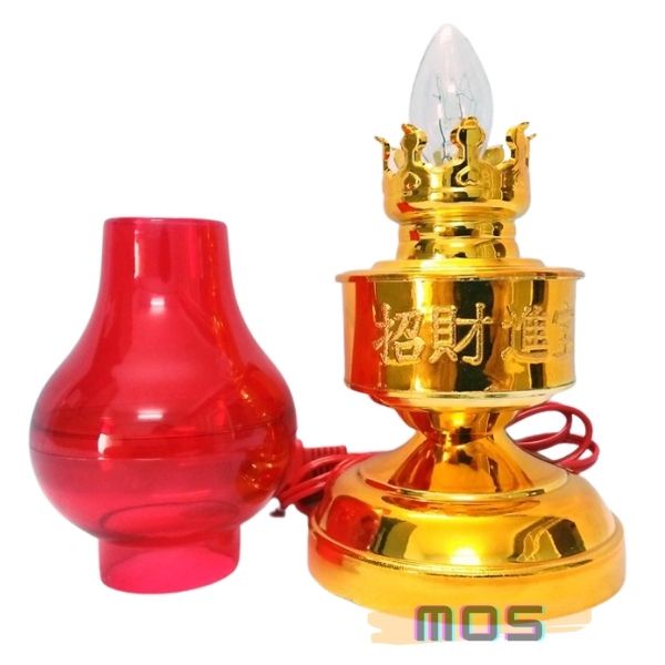 Đèn dầu thờ cúng điện tử trang trí gian thờ trang nghiêm tao nhã⚡⚡1 đổi 1⚡⚡ Mos Shop