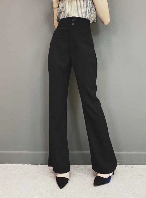 QUẦN SUÔNG CẠP CAO LOE ỐNG 2 CÚC | BigBuy360 - bigbuy360.vn