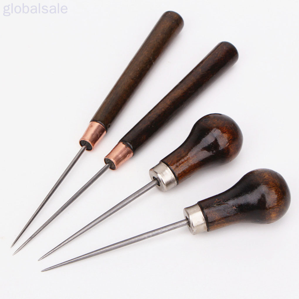 Set 2 Dùi Đục Lỗ Vải Da Cán Gỗ