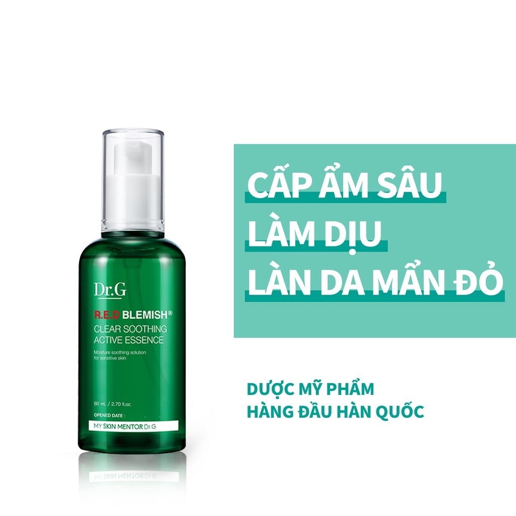 Tinh chất làm dịu, tái tạo làn da Dr.G R.E.D Blemish Clear Soothing Active Essence 80ml